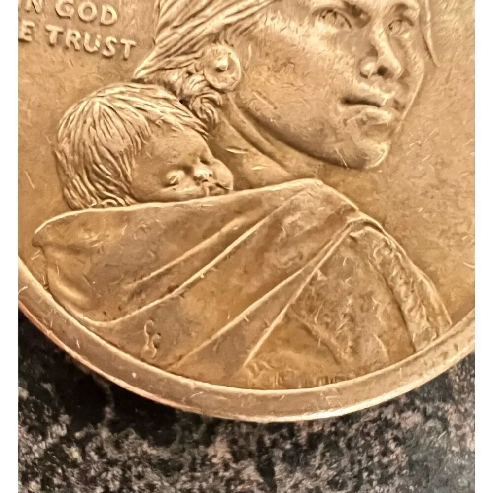 2010 D Rare Wampanoag Treaty of 1621 Native American & Sacagawea dollar coin